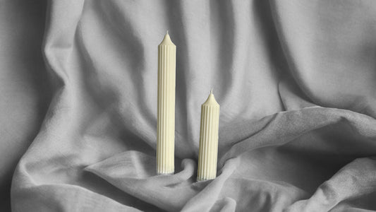 Ribbed Pure Tapered Candles