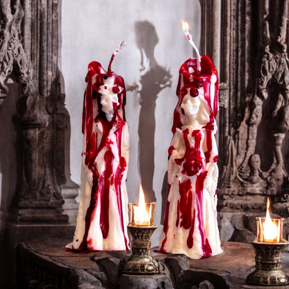 Bride & Groom Gothic Candle