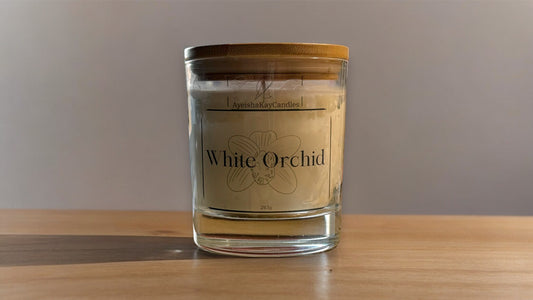 “White Orchid” scented candle