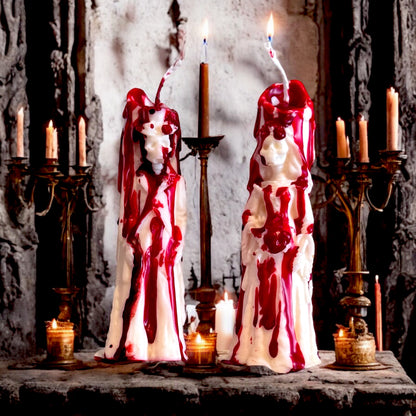 Bride & Groom Gothic Candle