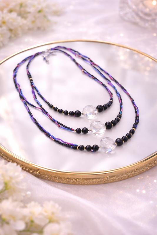 Triple Drop Infinity Loop Necklace